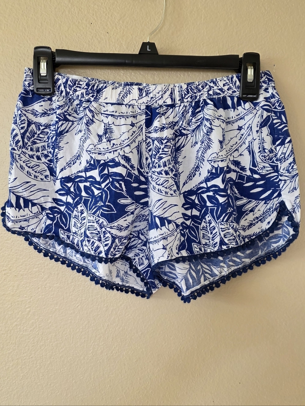 Aerie Womens Blue White Tropical Lightweight Beach Shorts - Size XS
